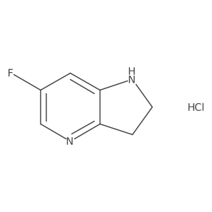6-fluoro-1H,2H,3H-pyrrolo[3,2-b]pyridine hydrochloride Structure