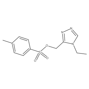 (4-ethyl-4H-1,2,4-triazol-3-yl)methyl 4-methylbenzene-1-sulfonate Structure