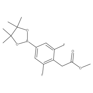 Methyl 2-(2,6-difluoro-4-(4,4,5,5-tetramethyl-1,3,2-dioxaborolan-2-yl)phenyl)acetate结构式