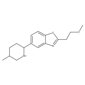 rel-2-(2-Methoxyethyl)-5-((2R,5S)-5-methylpiperidin-2-yl)benzo[d]thiazole结构式