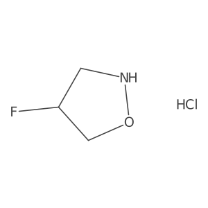 4-Fluoro-1,2-oxazolidine hydrochloride结构式