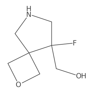 (S)-(8-Fluoro-2-oxa-6-azaspiro[3.4]octan-8-yl)methanol结构式
