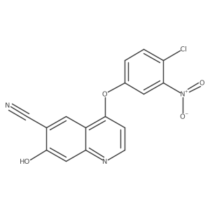 4-(4-Chloro-3-nitrophenoxy)-7-hydroxyquinoline-6-carbonitrile结构式