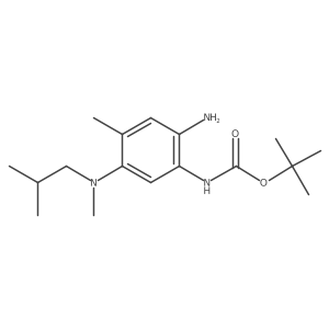 Carbamic acid,[2-amino-4-methyl-5-[methyl(2-methylpropyl)amino]phenyl]-,1,1-dimethylethyl ester结构式