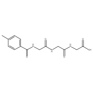 N-(4-Methylbenzoyl)glycylglycylglycine结构式