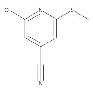 2-Chloro-4-cyano-6-methylthiopyridine结构式