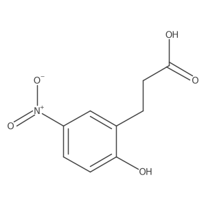 3-(2-Hydroxy-5-nitrophenyl)propanoic acid Structure