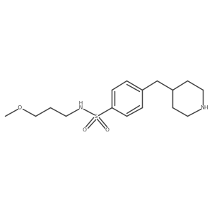 N-(3-Methoxypropyl)-4-(4-piperidinylmethyl)benzenesulfonamide Structure