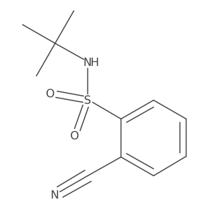 n-(Tert-butyl)-2-cyanobenzenesulfonamide结构式