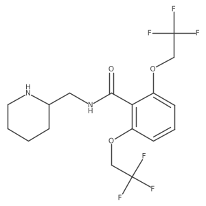 N-(2-Piperidinylmethyl)-2,6-bis(2,2,2-trifluoroethoxy)benzamide Structure
