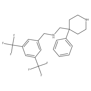 (3,5-Bis-trifluoromethyl-benzyl)-(4-phenyl-piperidin-4-ylmethyl)-amine Structure