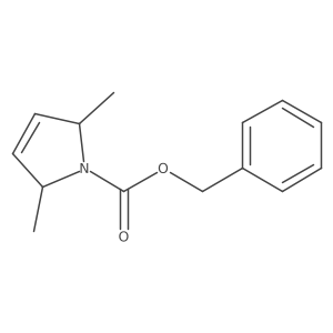 Phenylmethyl 2,5-dihydro-2,5-dimethyl-1H-pyrrole-1-carboxylate Structure