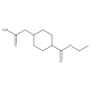 Ethyl 4-(carbamothioylmethyl)piperidine-1-carboxylate结构式