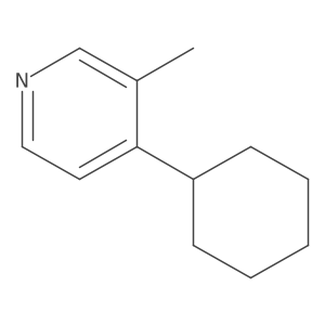 4-Cyclohexyl-3-methylpyridine Structure