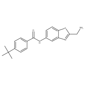 N-[2-(Aminomethyl)-1,3-benzothiazol-5-yl]-4-tert-butylbenzamide Structure