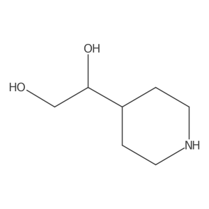 (S)-1-(Piperidin-4-yl)ethane-1,2-diol Structure