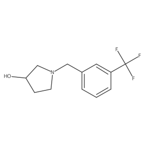 3-Pyrrolidinol, 1-[[3-(trifluoromethyl)phenyl]methyl]- Structure