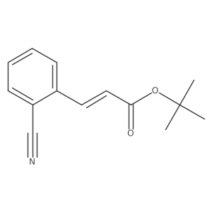 tert-butyl (2E)-3-(2-cyanophenyl)prop-2-enoate结构式