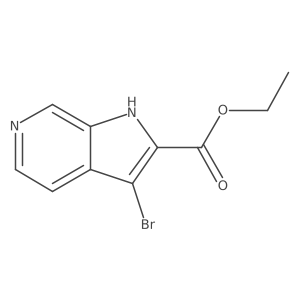 ethyl 3-bromo-1H-pyrrolo[2,3-c]pyridine-2-carboxylate Structure