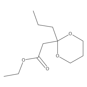 Ethyl (2-propyl-1,3-dioxan-2-yl)acetate Structure