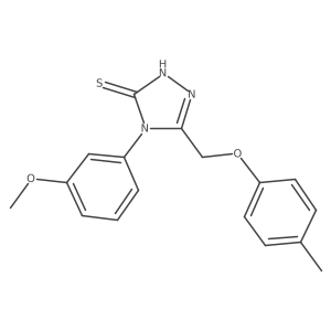 4-(3-Methoxyphenyl)-5-((p-tolyloxy)methyl)-4H-1,2,4-triazole-3-thiol Structure