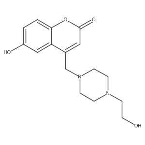6-hydroxy-4-{[4-(2-hydroxyethyl)piperazin-1-yl]methyl}-2H-chromen-2-one Structure