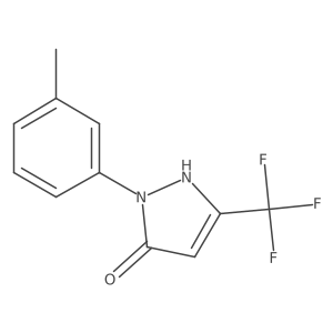 1-(3-methylphenyl)-3-(trifluoromethyl)-1H-pyrazol-5-ol结构式