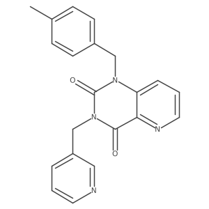 1-(4-methylbenzyl)-3-(pyridin-3-ylmethyl)pyrido[3,2-d]pyrimidine-2,4(1H,3H)-dione结构式