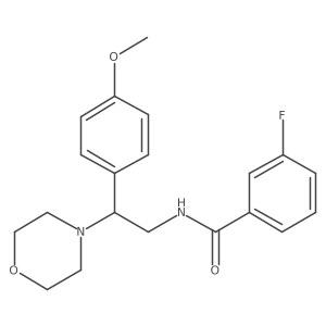 3-fluoro-N-(2-(4-methoxyphenyl)-2-morpholinoethyl)benzamide结构式