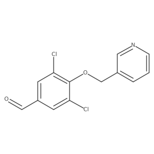 3,5-Dichloro-4-(pyridin-3-ylmethoxy)benzaldehyde结构式
