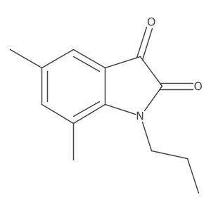 5,7-dimethyl-1-propyl-1H-indole-2,3-dione Structure