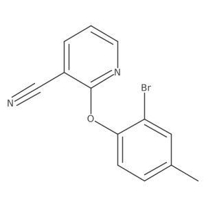 2-(2-Bromo-4-methylphenoxy)pyridine-3-carbonitrile Structure