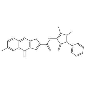 N-(1,5-dimethyl-3-oxo-2-phenyl-2,3-dihydro-1H-pyrazol-4-yl)-7-methyl-4-oxo-4H-pyrido[1,2-a]thieno[2,3-d]pyrimidine-2-carboxamide Structure