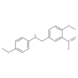 4-Methoxy-N-(4-methoxyphenyl)-3-nitrobenzenemethanamine Structure