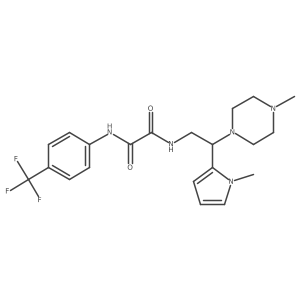 N1-(2-(1-methyl-1H-pyrrol-2-yl)-2-(4-methylpiperazin-1-yl)ethyl)-N2-(4-(trifluoromethyl)phenyl)oxalamide Structure