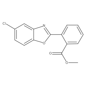 Methyl 2-(5-chlorobenzo[d]oxazol-2-yl)benzoate结构式