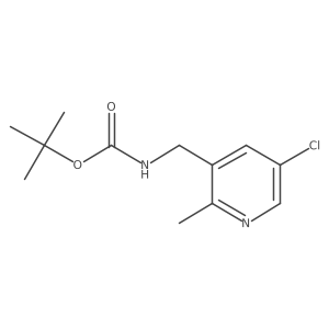 Tert-butyl (5-chloro-2-methylpyridin-3-yl)methylcarbamate结构式
