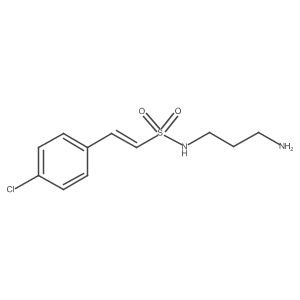 N-(3-Aminopropyl)-2-(4-chlorophenyl)ethenesulfonamide结构式