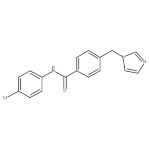 N-(4-chlorophenyl)-4-(imidazol-1-ylmethyl)benzamide结构式