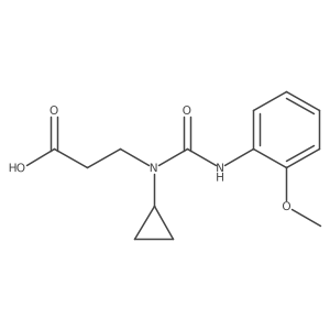 3-{Cyclopropyl[(2-methoxyphenyl)carbamoyl]amino}propanoic acid结构式