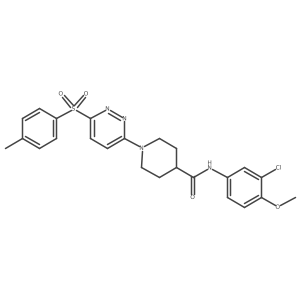 N-(3-chloro-4-methoxyphenyl)-1-(6-tosylpyridazin-3-yl)piperidine-4-carboxamide Structure