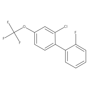 2-Chloro-2'-fluoro-4-(trifluoromethoxy)-1,1'-biphenyl Structure