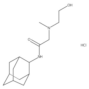N-((1r,3r,5r,7r)-adamantan-2-yl)-2-((2-hydroxyethyl)(methyl)amino)acetamide hydrochloride结构式