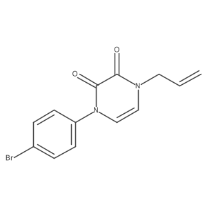1-allyl-4-(4-bromophenyl)pyrazine-2,3(1H,4H)-dione Structure