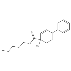 4-Hydroxy-[1,1-biphenyl]-4-carboxylic acid pentyl ester结构式