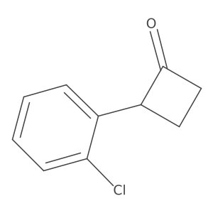 2-(2-Chlorophenyl)cyclobutan-1-one结构式