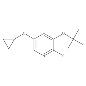 3-Tert-butoxy-5-cyclopropoxy-2-fluoropyridine Structure