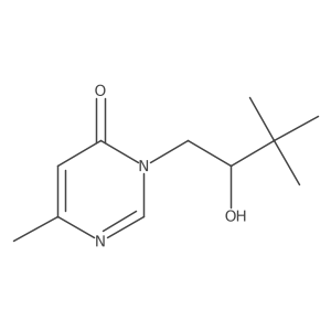 3-(2-Hydroxy-3,3-dimethylbutyl)-6-methyl-4(3H)-pyrimidinone Structure