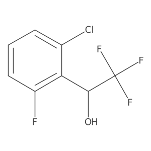 1-(2-Chloro-6-fluorophenyl)-2,2,2-trifluoroethan-1-ol Structure