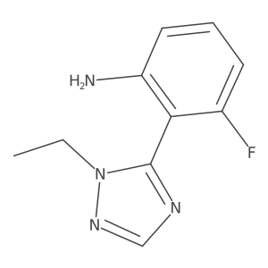 2-(1-Ethyl-1h-1,2,4-triazol-5-yl)-3-fluoroaniline Structure